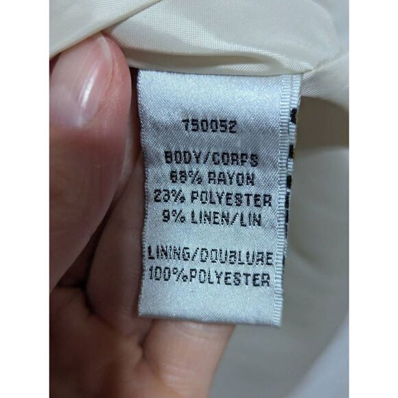 Nygard Women's Peach Floral 2 Piece Open Front Blazer Top & Sheath Dress Size 8 - Picture 3 of 7